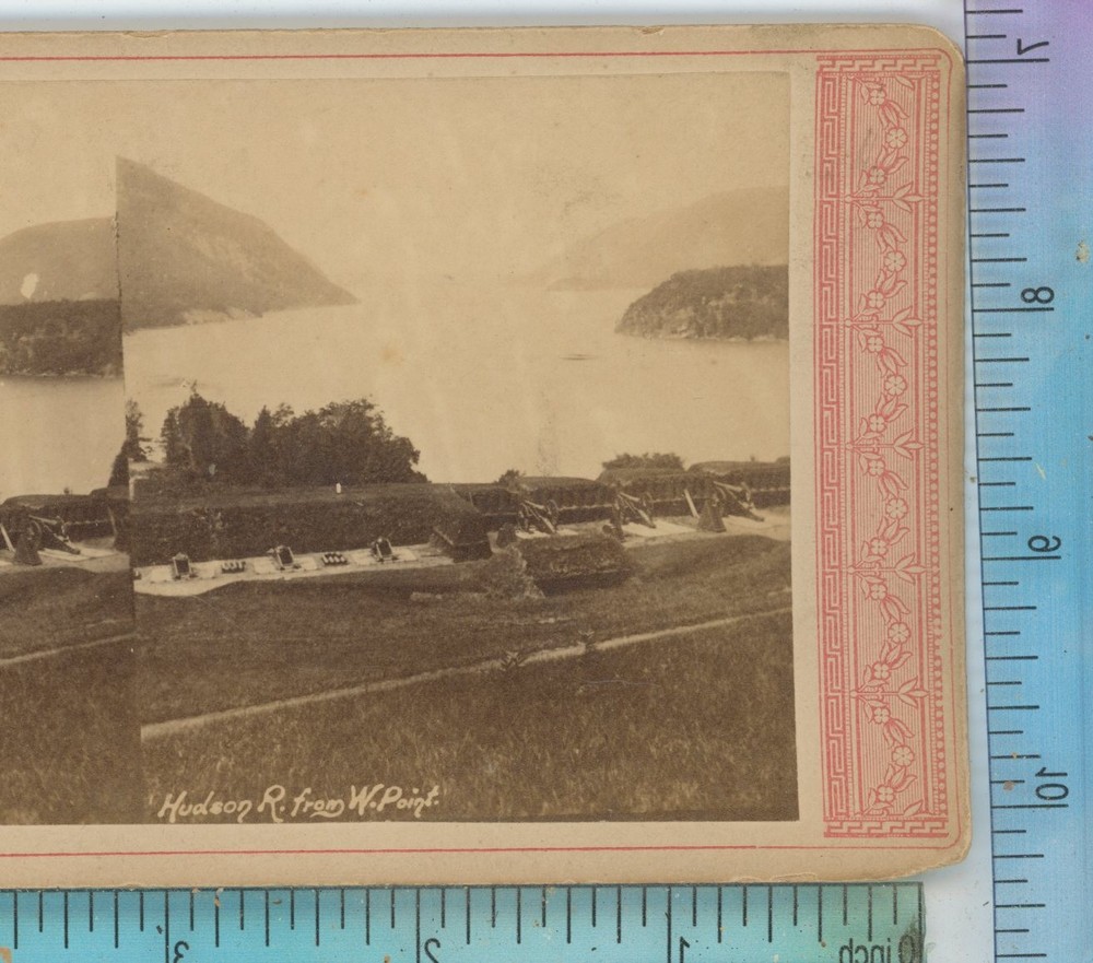 Hudson River From West Point NY New York  Stereoview