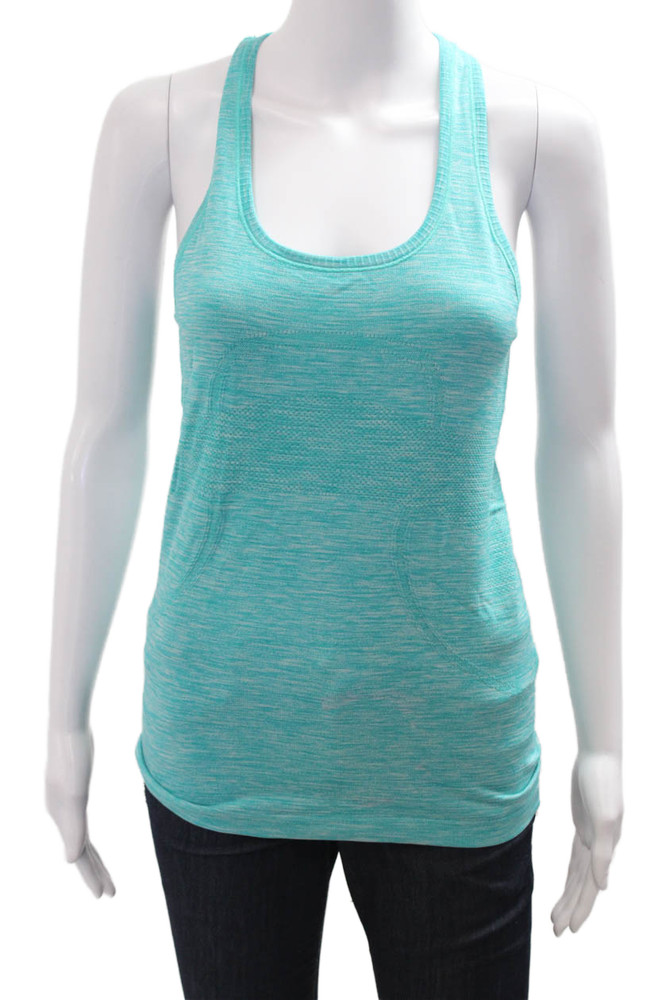 Lululemon Womens Basic Sleeveless Tank Green Nylon Round Neck Size 6Free Shipping in US $100+ Orders | $6.95 Orders Below