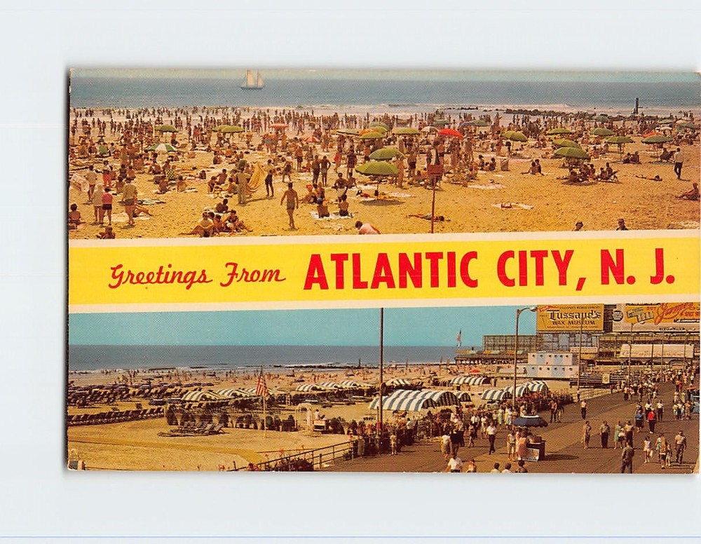 Postcard Greetings From Atlantic City New Jersey USA