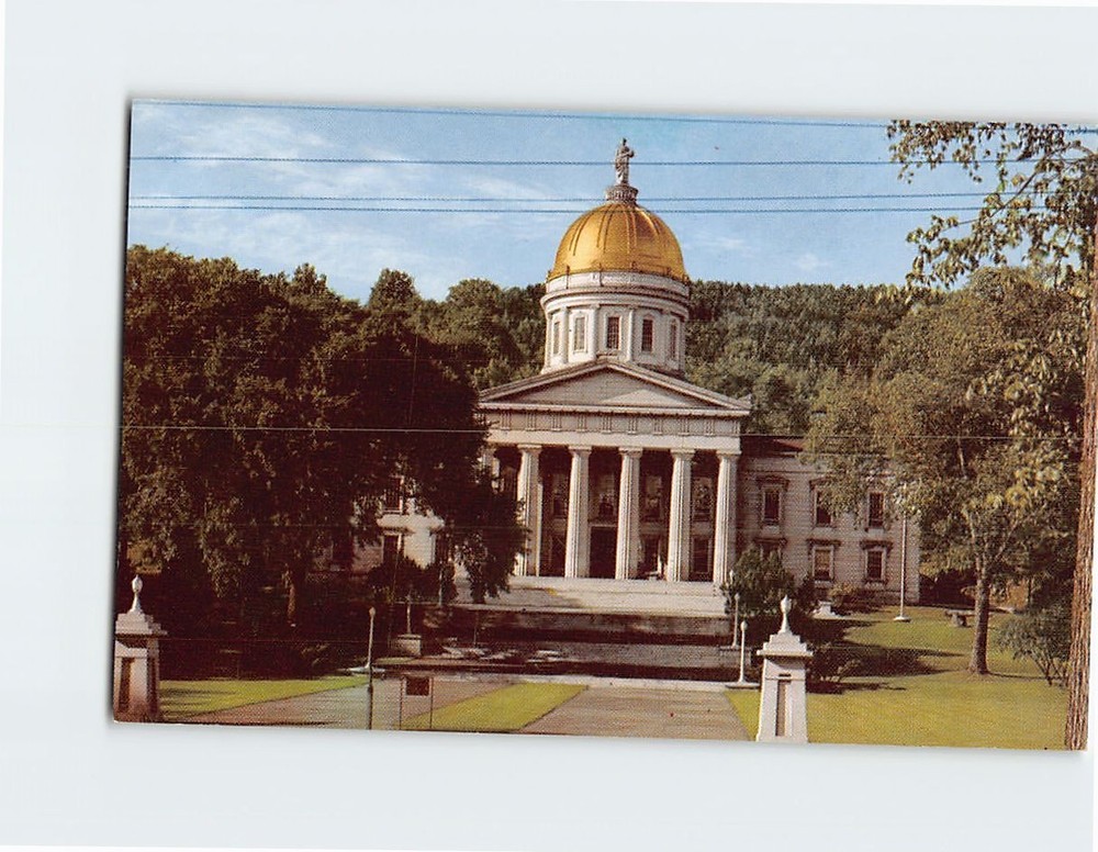 Postcard State Capitol Montpelier Vermont USA