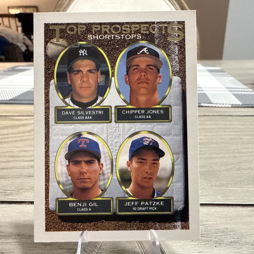 1993 Topps  - Top Prospects Chipper Jones, Benji Gil, Dave Silvestri L