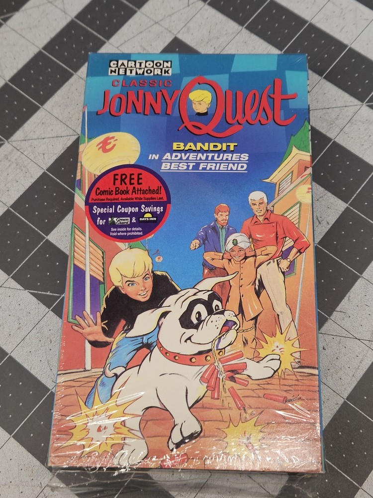 Cartoon Network Classic Jonny Quest: Bandit in Adventures Best Friend VHS COMIC