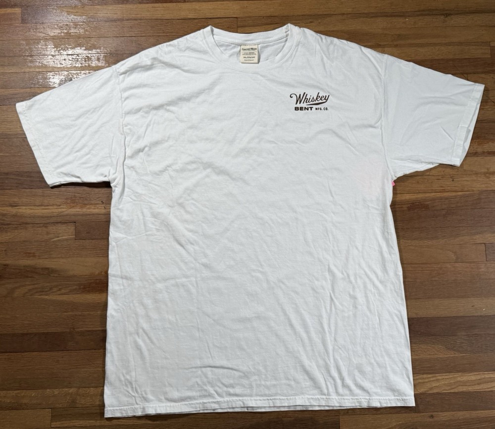 Whisky Bent Mfg Co Whisky’s Gun And Ammo White T Shirt Size 2XL