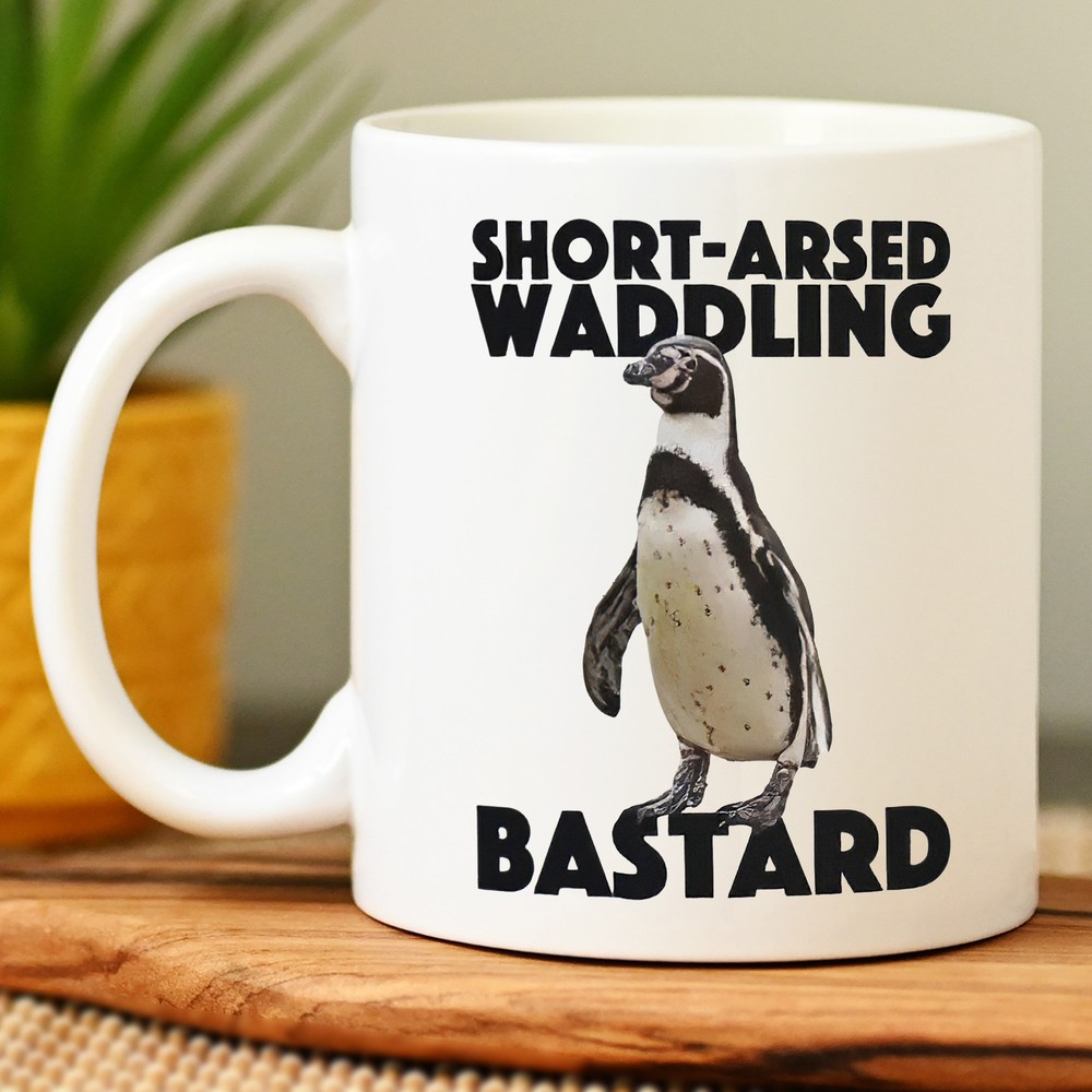 Funny Short Arsed Waddling Coffee Mug Gift Idea for Tea Lovers