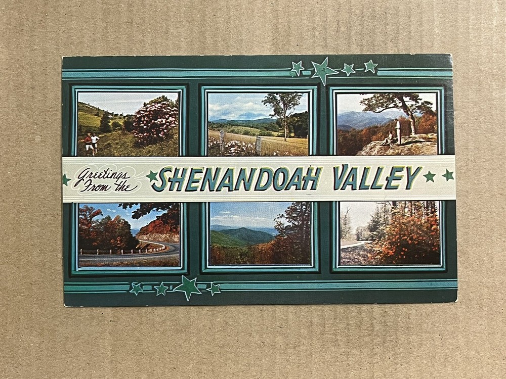 Postcard Virginia Shenandoah Valley Staunton Big Meadows VA Greetings Vintage