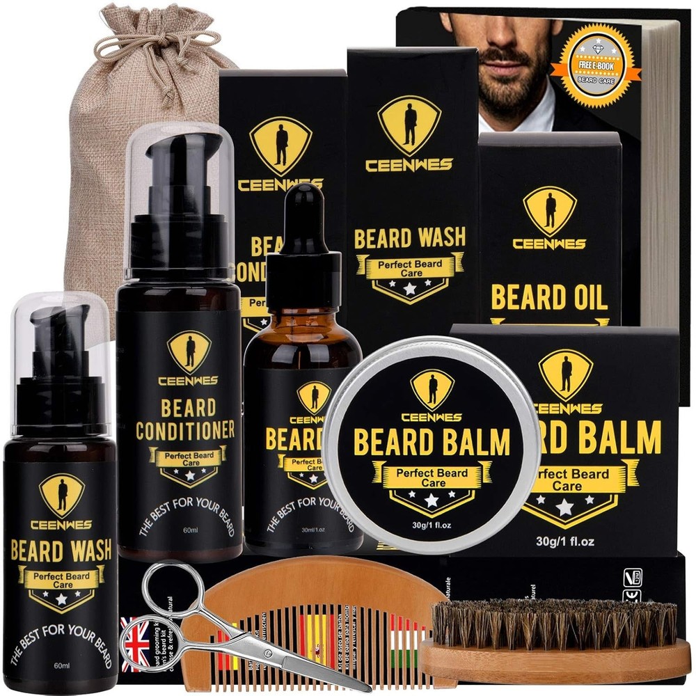The Beard Club Advanced Growth Kit Healthy Full Hair Men Grooms Oil Serum Boosts
