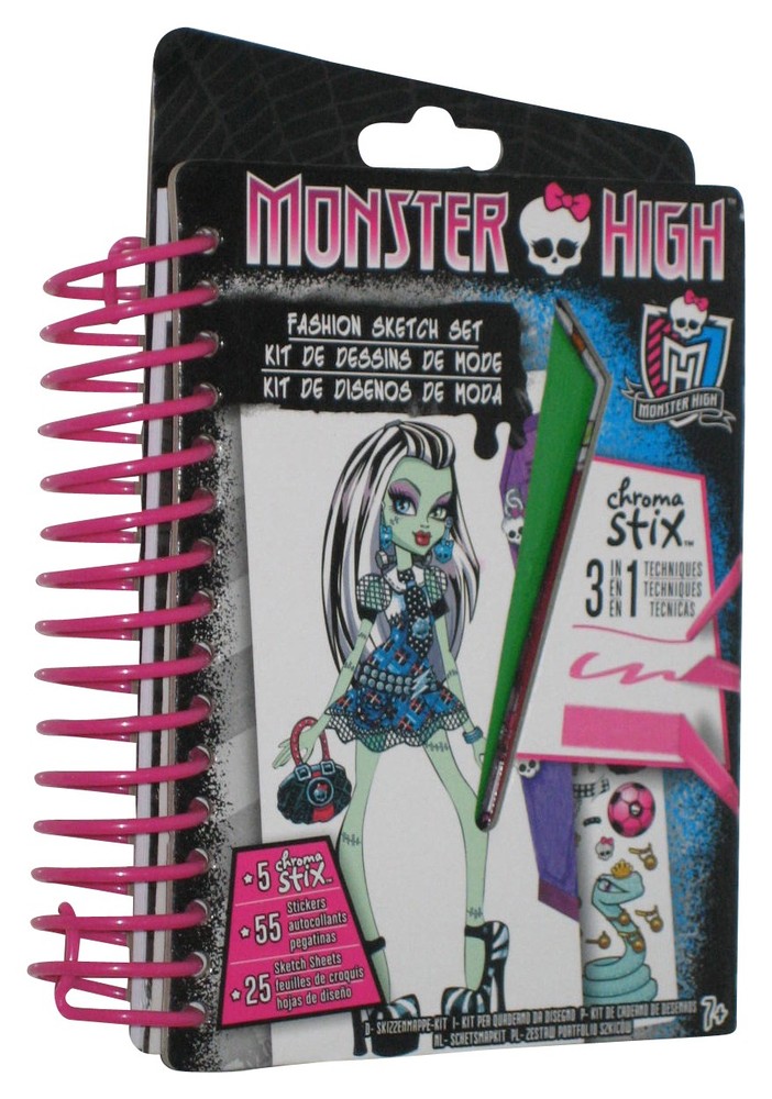 Monster High Fashion (2015) Mattel Mini Sketch Sticker Book