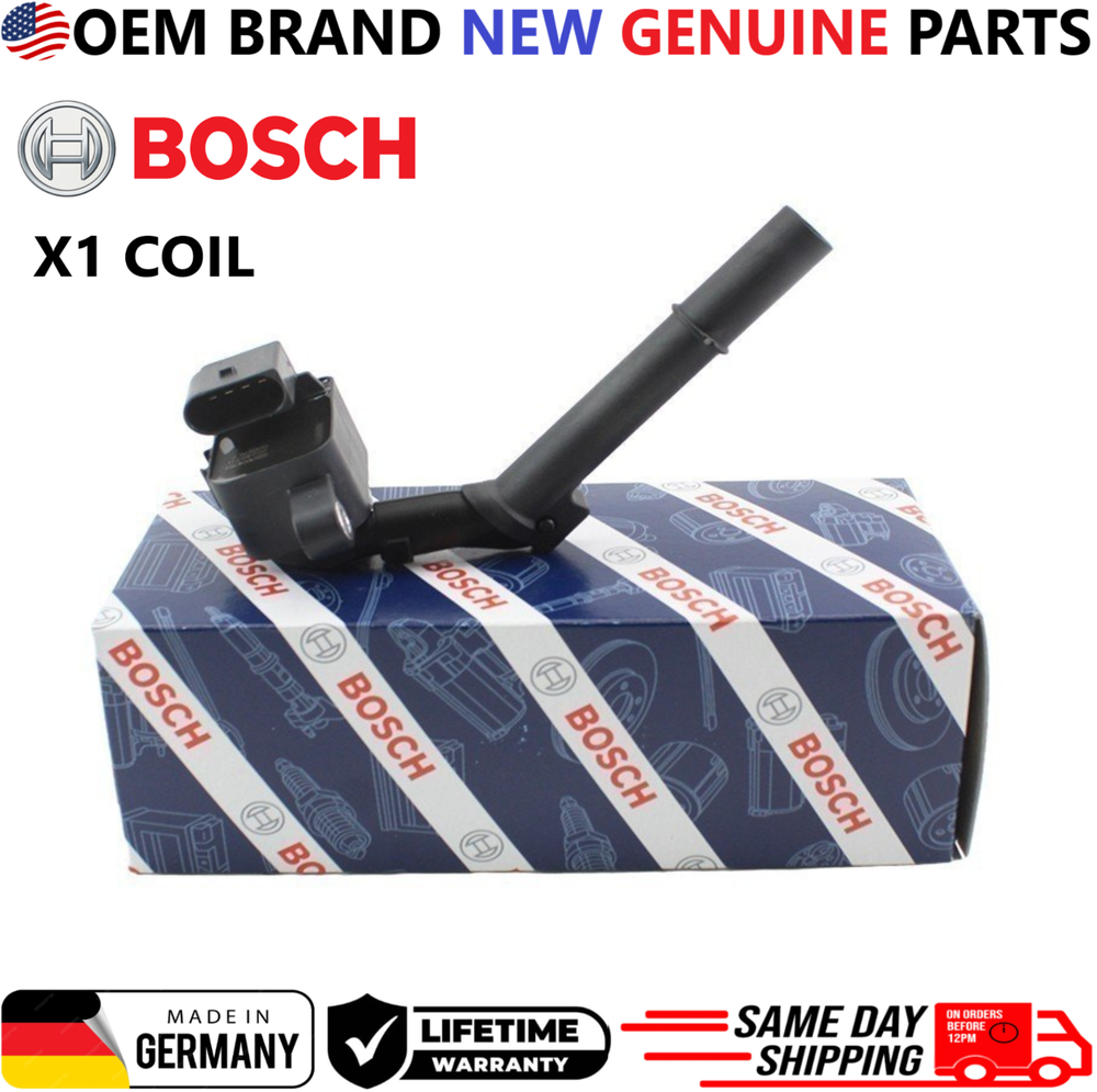 NEW GENUINE BOSCH Ignition Coil For 2014-2020 Mercedes-Benz 2.0L I4, 0221604701