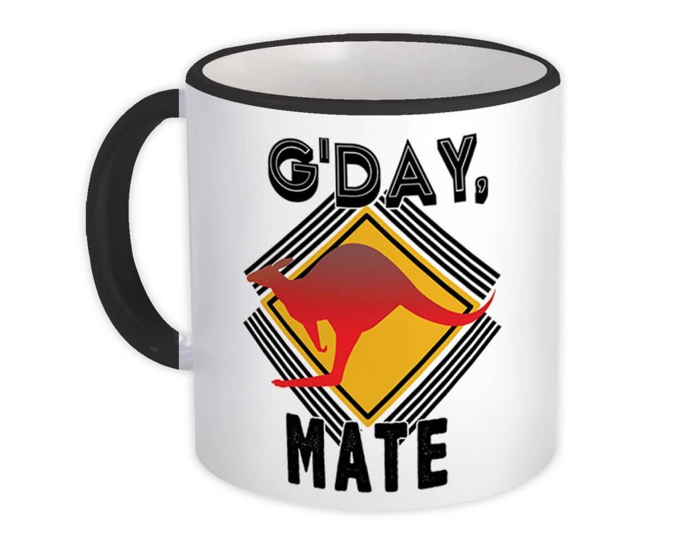 Gift Mug : G Day Mate Kangaroo Australia Travel Expat Country Tourism