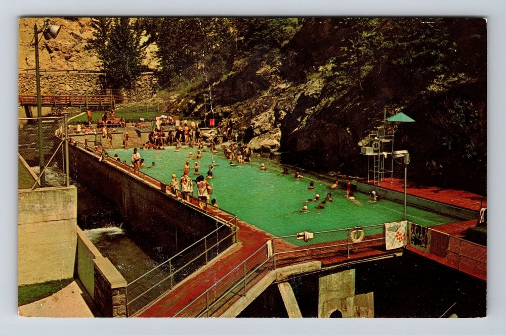 Radium Springs-British Columbia, Original Hot Pool, Vintage Postcard