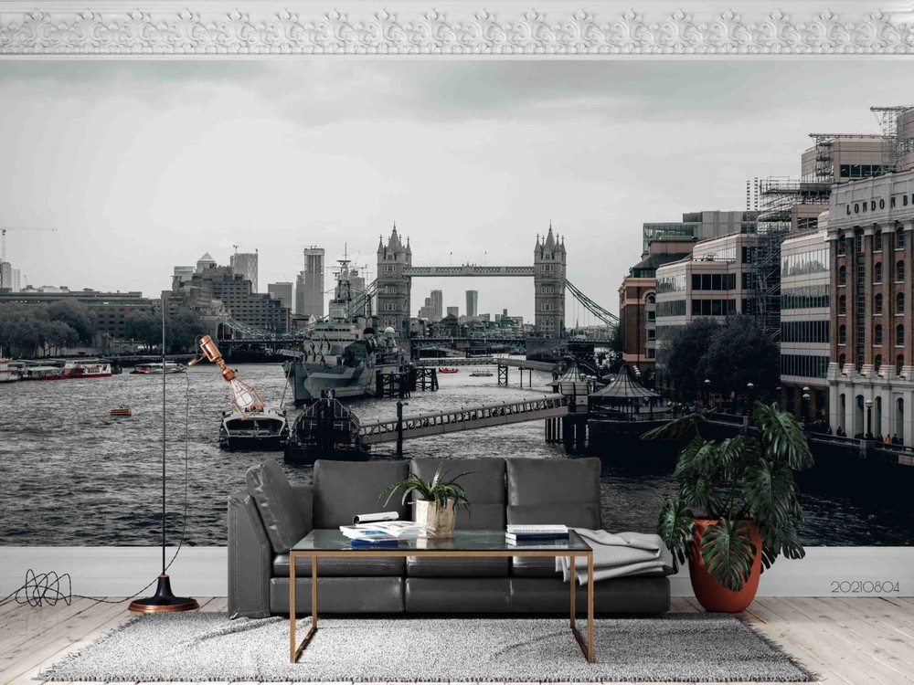 3D City Landscape Wall Murals Wallpaper Murals Wall Sticker 3