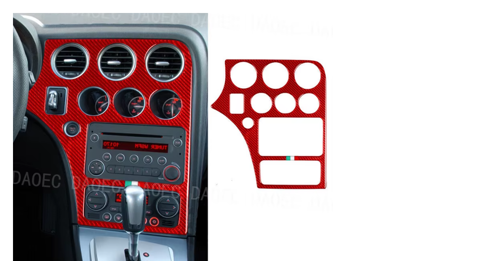 Car CD Panel Sticker Carbon Fiber Trim For Alfa Romeo 159 Brera Spider 2004-2011