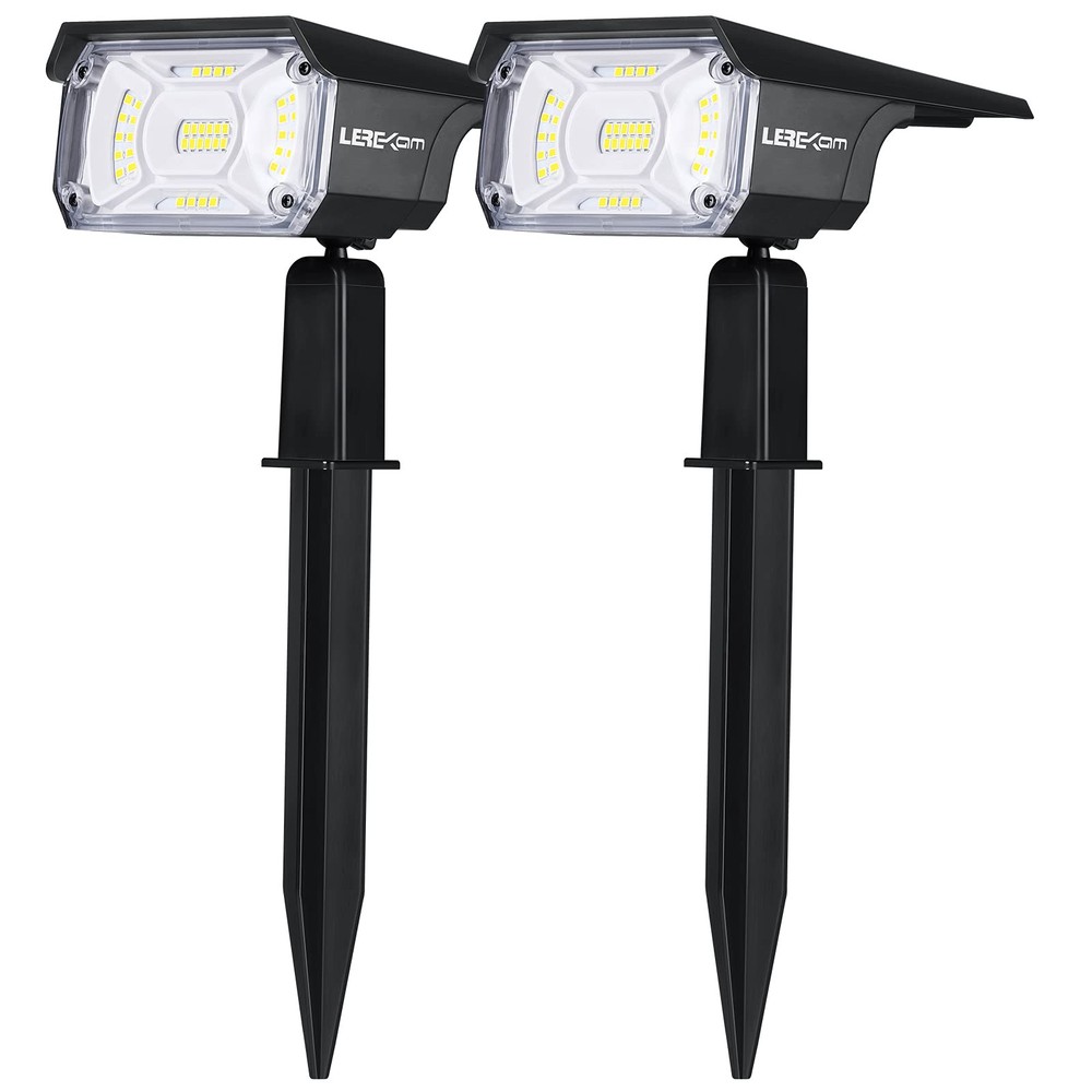 Solar-Powered Waterproof 40 LED Landscape Spotlights with USB Charging