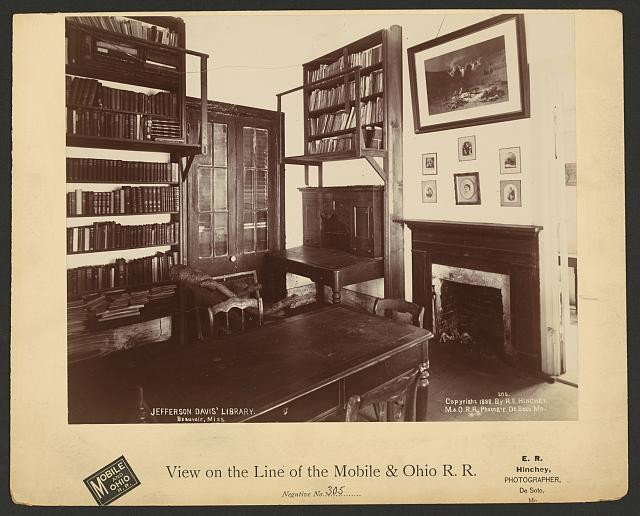 Photo:Jefferson Davis' Library, Beauvoir, Miss.