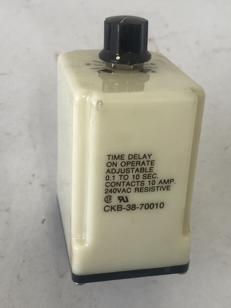 Potter Brumfield CKB-38-70010 Time Delay Relay NNB CKB3870010  