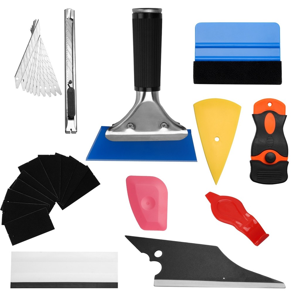 29Pcs Window Tint Tool Kit for Car Vinyl Wrap PPF Installation Cutter Blades