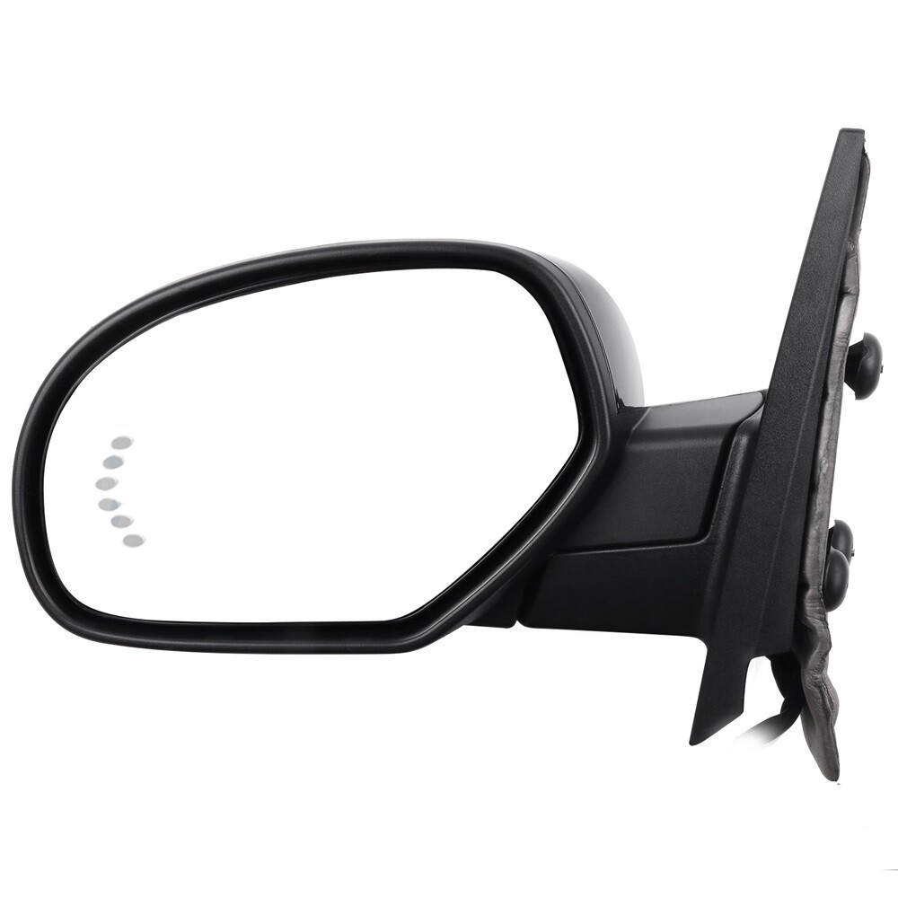 Fit For 2007-2013 GMC Chevy Power Memory Heated Arrow Puddle Lights Left Mirror