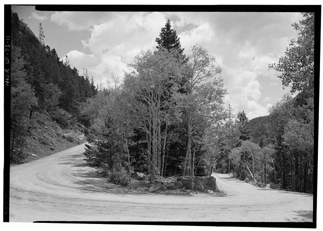 Photo:Estes Park Colorado Fall River Road Switchback 1930s Mountain Road