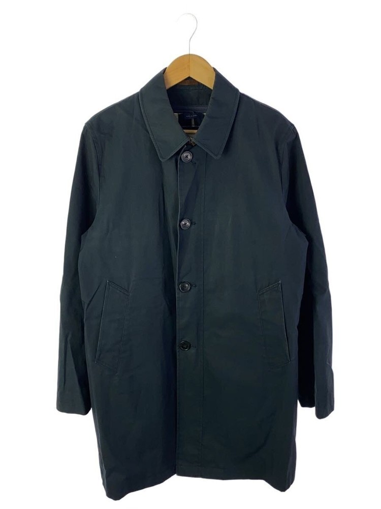 Brooks Brothers Stainless Steel Collar Coat/38/Cotton/Nvy 1599
