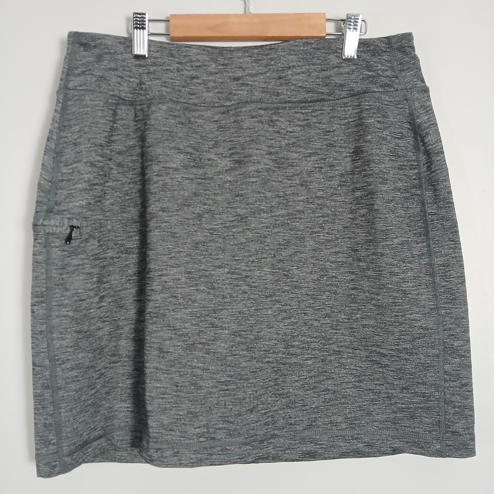 Duluth Trading Skirt Skort Women M Gray Athletic Performance Stretch  Spandex