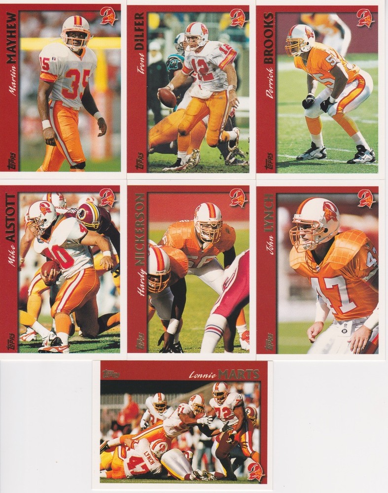 1997 Topps Football Complete Team Set (13) Tampa Bay Buccanears Warrick Dunn **