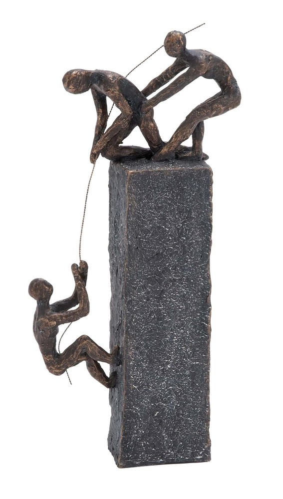 Deco 79 Climbing Wall Art Polystone Statue Home Decor Sculpture