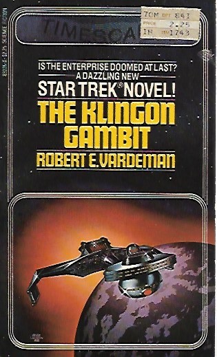 STAR TREK : THE KLINGON GAMBIT  Robert E. Vardeman 1981 paperback
