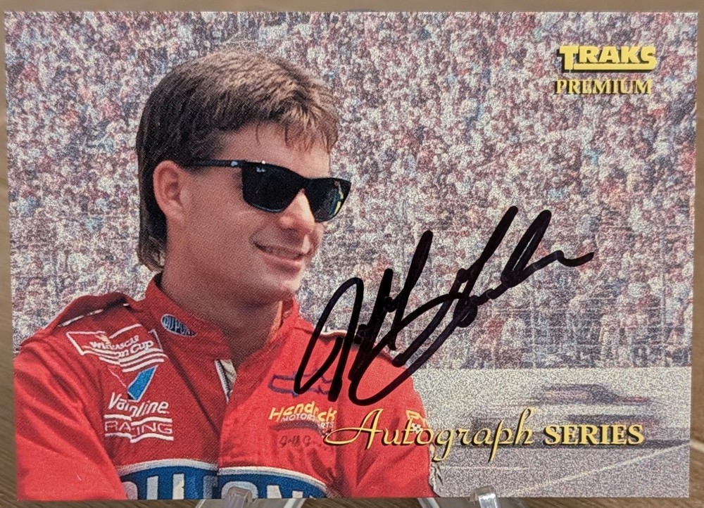 1994 Traks Premium Autograph Series On Card Auto Jeff Gordon