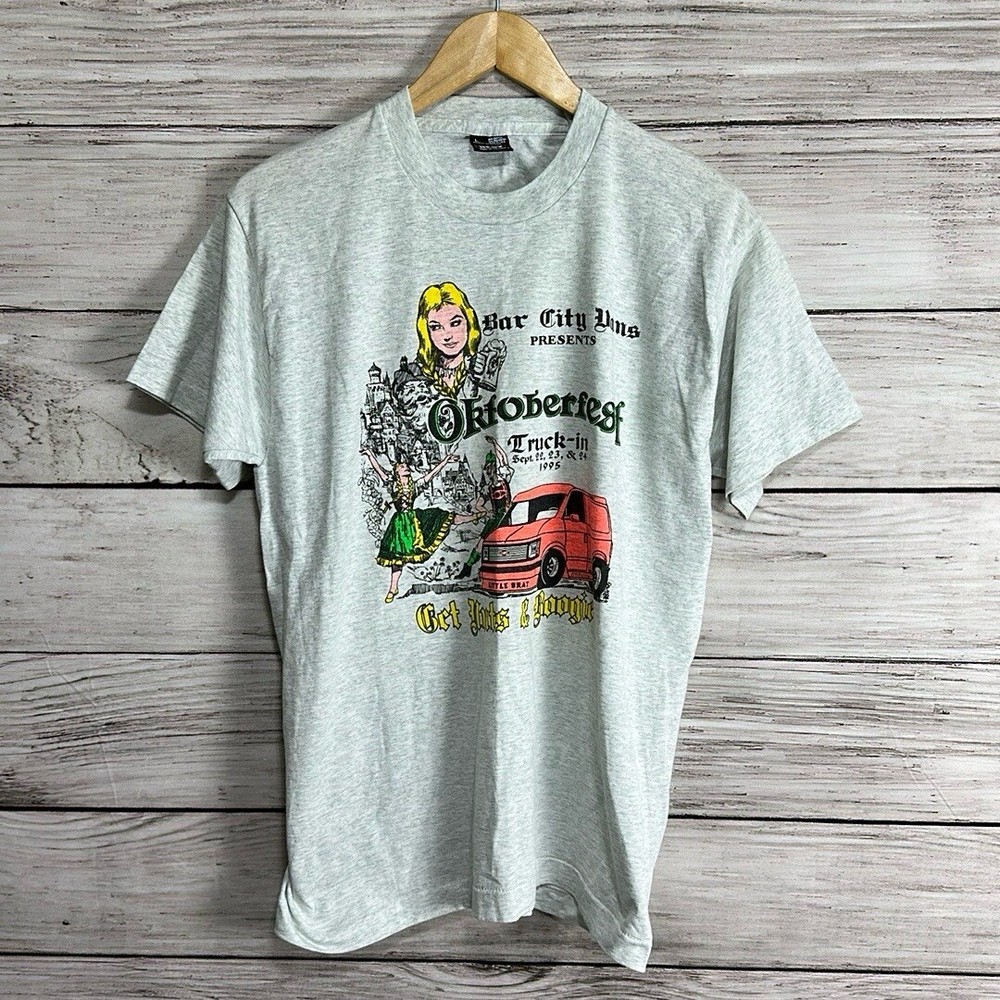 Vintage Oktoberfest Fruit Of The Loom Single Stitch Tee Shirt L