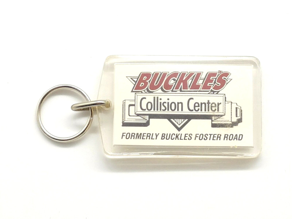Vintage Buckles Collision Center Portland Oregon Rat Rod Keychain Keyring