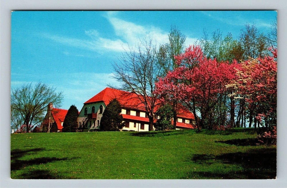 Angola IN Indiana Potawatomi Inn, Pokagon State Park, Vintage Postcard