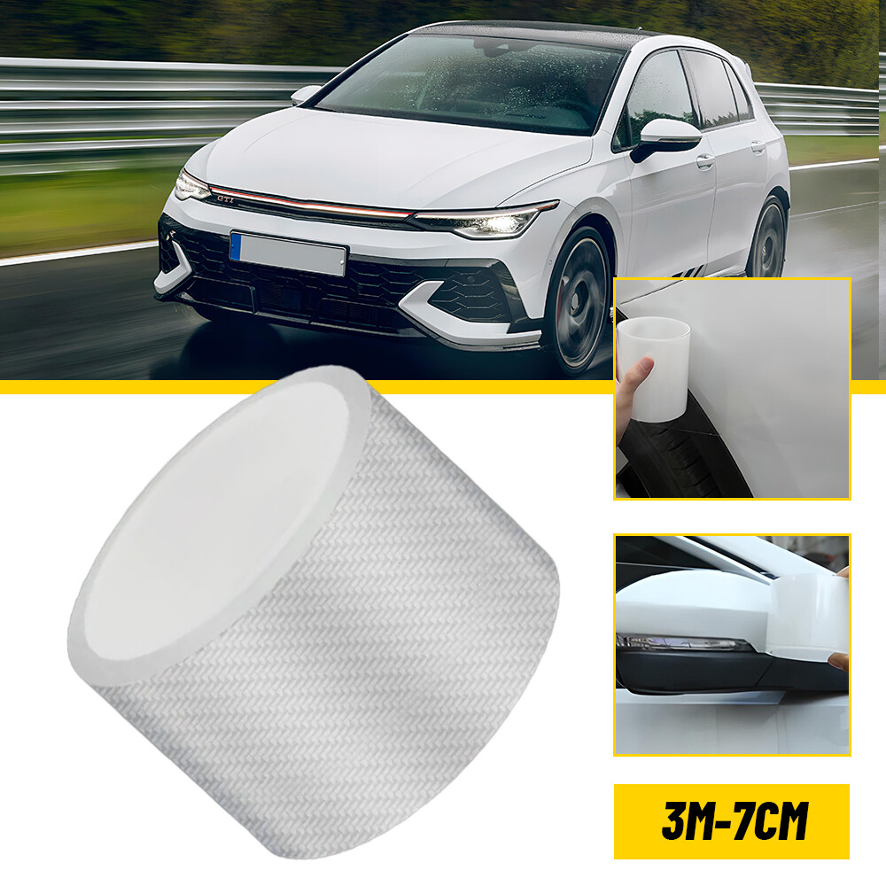 Car Door Plate Sill Scuff Cover Anti Scratch Decal Sticker Protector 2.7in 9.8ft