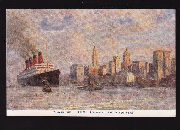 [84950] OLD POSTCARD CUNARD LINE R. M. S. 