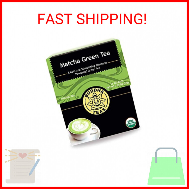 Organic Matcha Green Tea by Buddha Teas for Health & Wellbeing