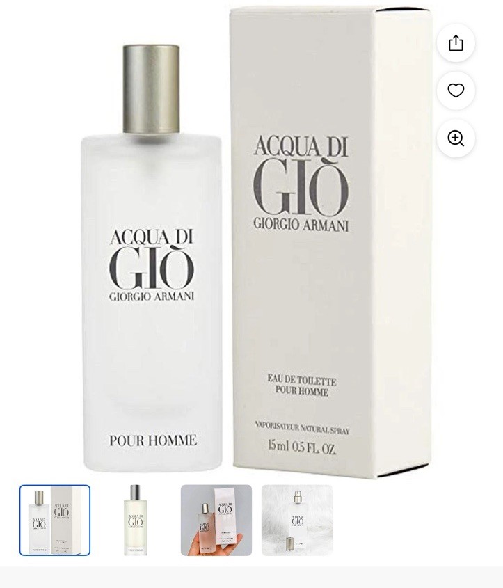 ACQUA DI GIO by GIORGIO ARMANI for Men 0.5 oz 15 ml Eau de Toilette Mini Spray