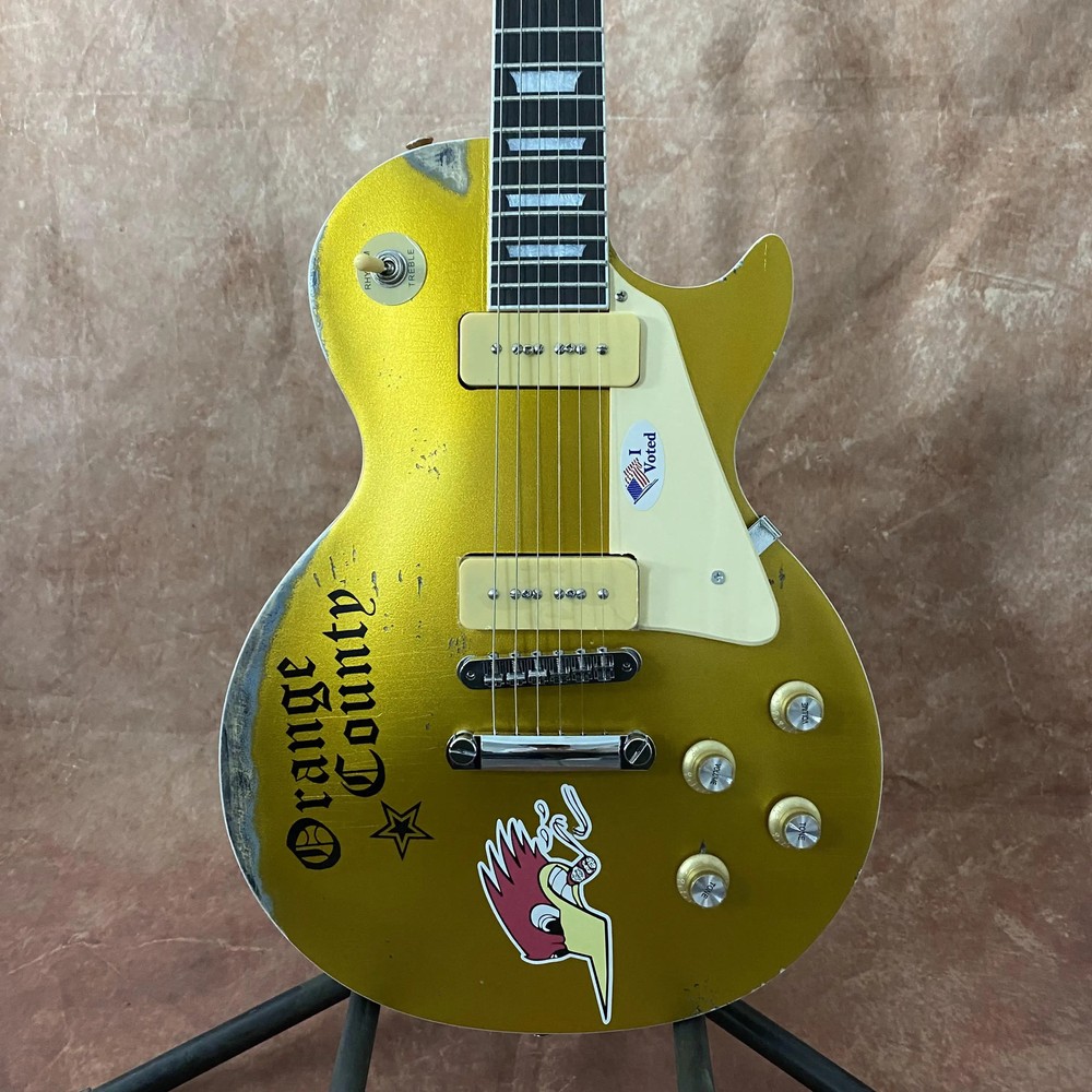 High Quality Standard Electric Guitar Handmade Retro Chrome Plated Hardware