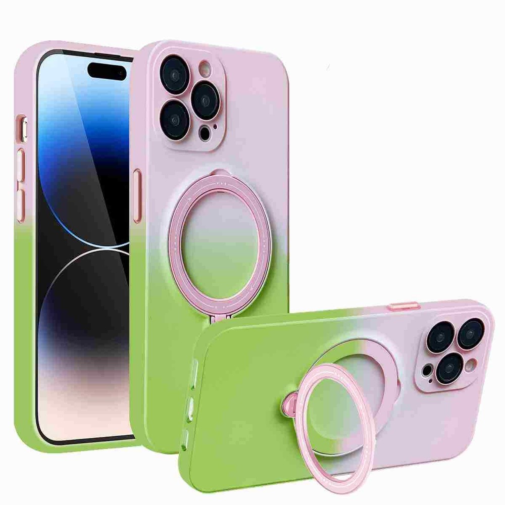 Magnetic Ring Stand Case For iPhone 16 Pro Max 15 14 13 12 11 w/ Lens Protector