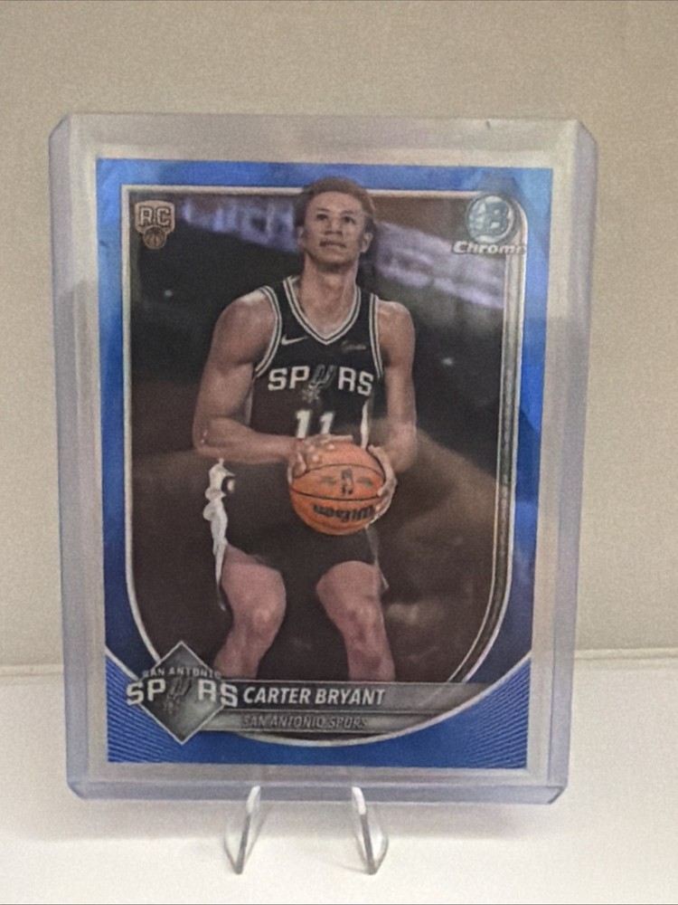 Carter Bryant 2025-26 Bowman Chrome Sapphire Refractor Rookie #Bcv-14 Q7372