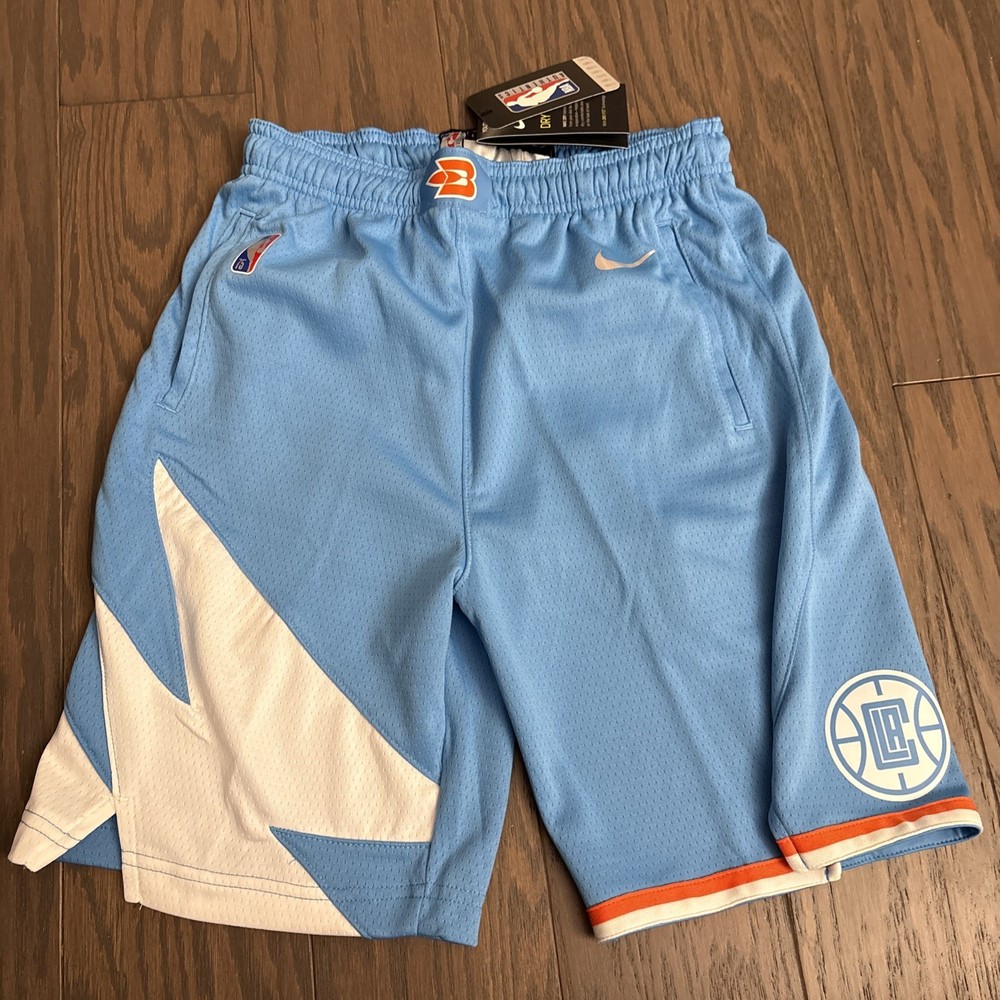 Los Angeles Clippers Nike 2021/22 City Edition Swingman Shorts Youth M NBA 75th