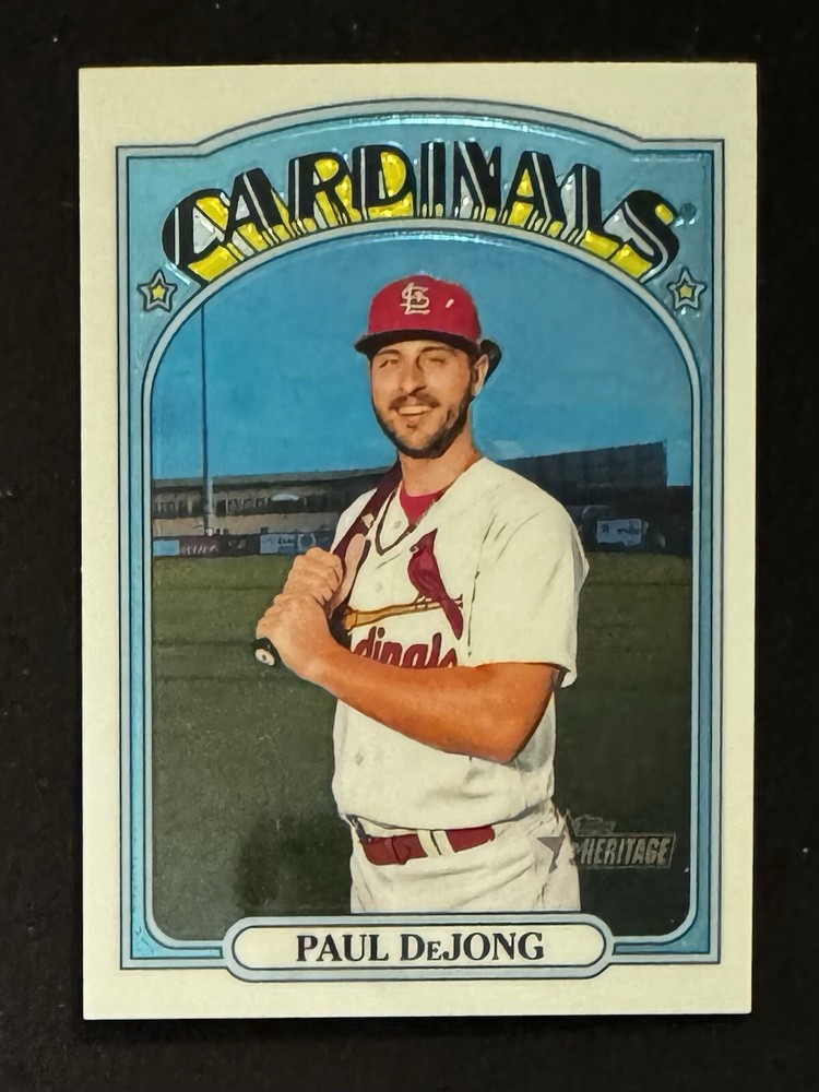 2021 Topps Heritage High Number - Chrome #554 Paul DeJong /999