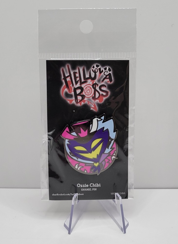 Helluva Boss Mastermind Chibi Ozzie Enamel Pin Vivziepop Sharkrobot Asmodeus