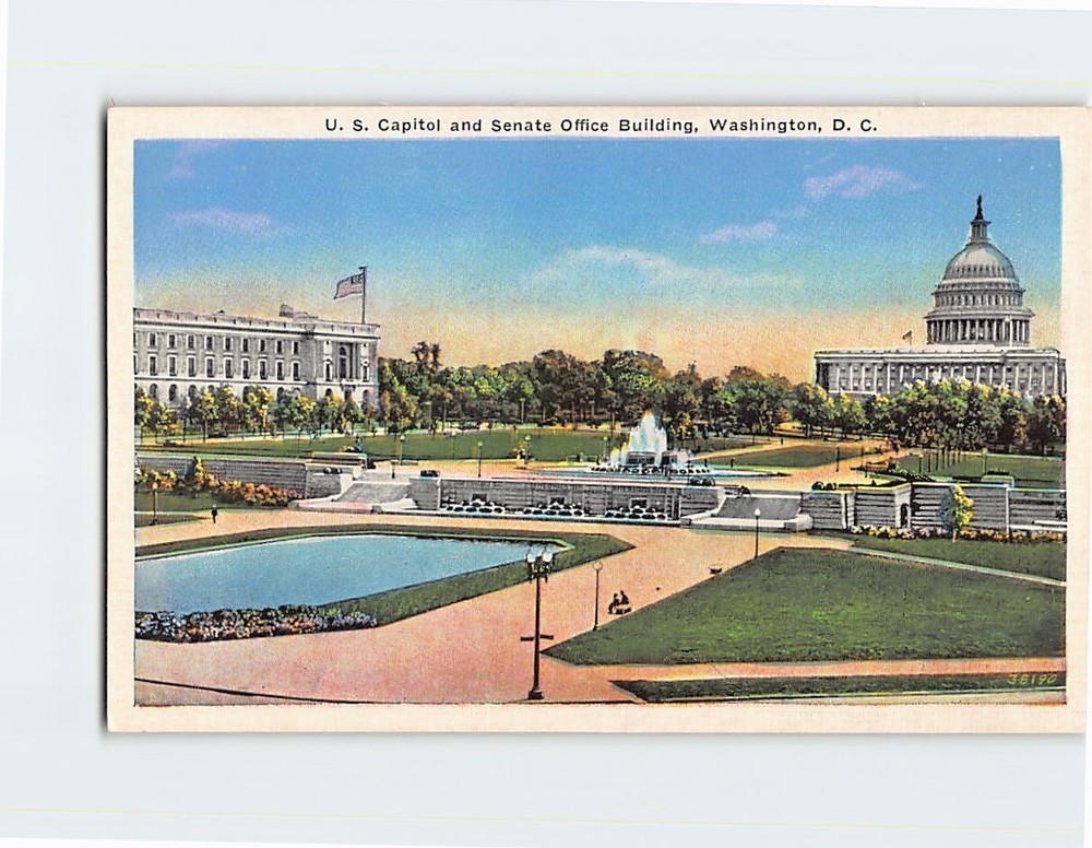 Postcard US Capitol & Senate Office Building Washington DC USA