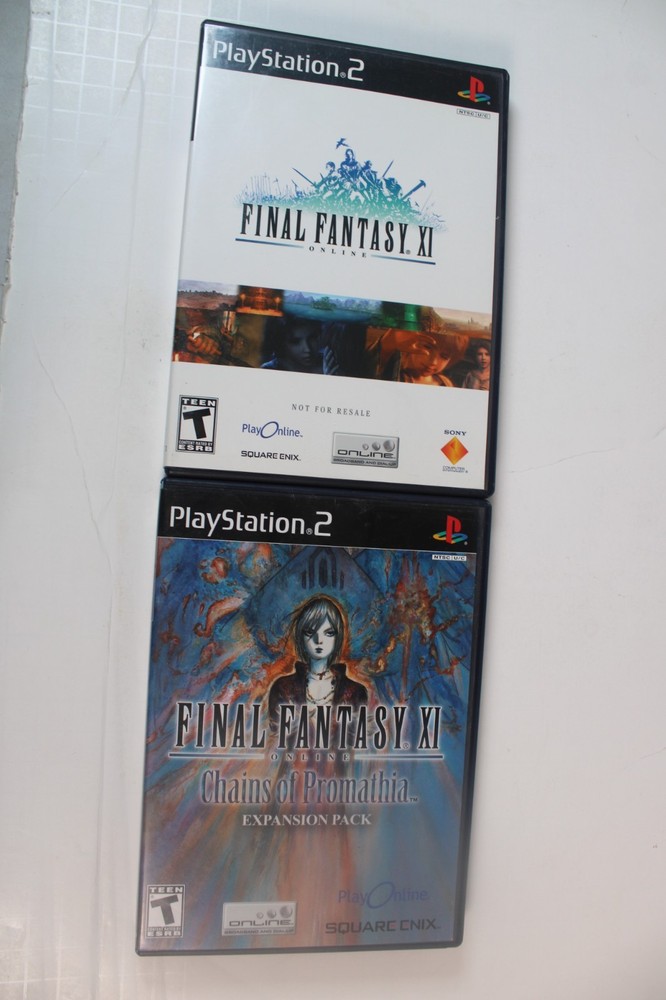 Final Fantasy XI 11 + Chains of Promathia (Sony Playstation 2, PS2) Authentic