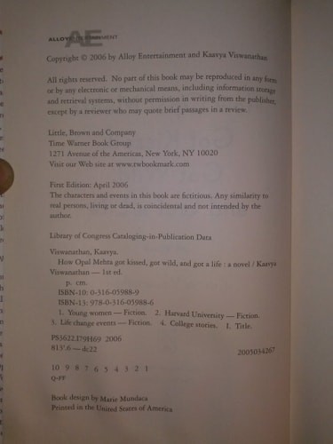 How Opal Mehta Got Kissed, Got Wild, and Got a Life by VISWANATHAN, Kaavya, Good