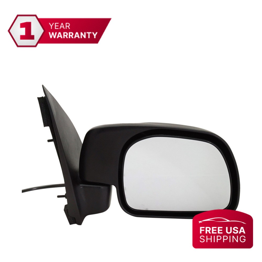 Black Mirror Textured Passenger Side Mirror for 1999-2007 Ford F-250 F-350 F-450 F-550 Trucks