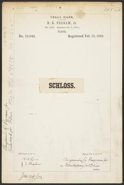 Photo: B. R. Pegram, Jr. for Schloss brand Flour