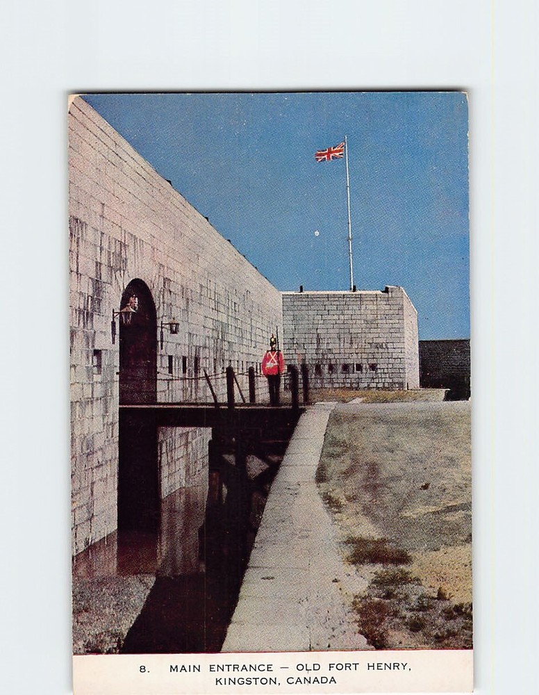Postcard Main Entrance Old Fort Henry Kingston Canada