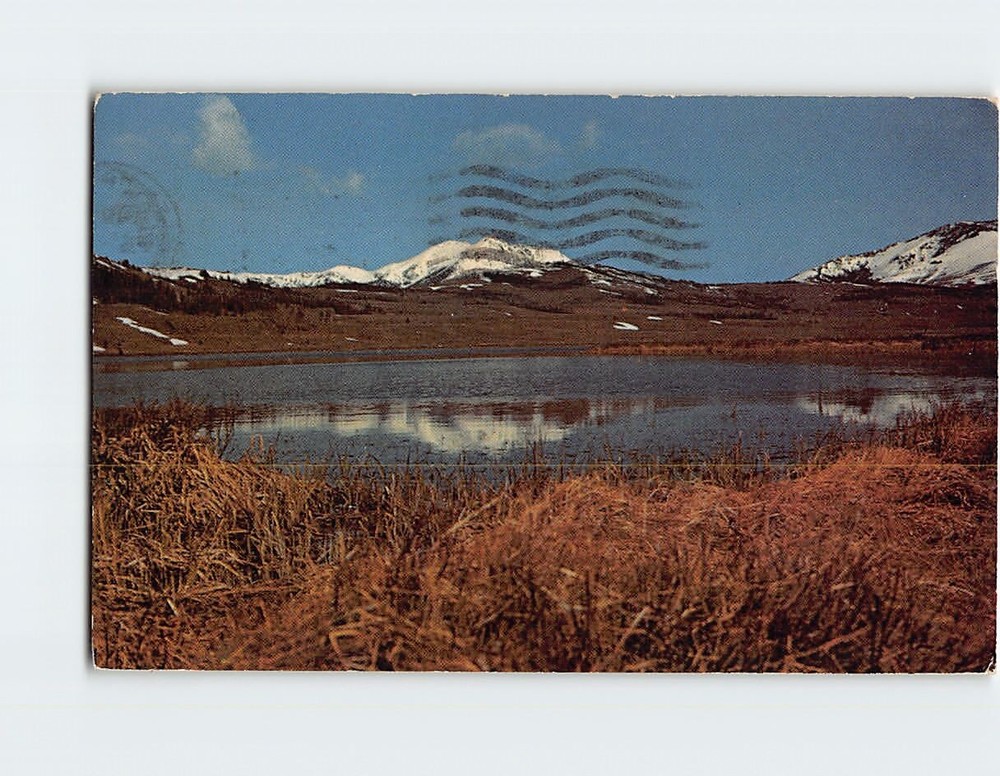 Postcard Electric Peak in Gallatin Mountains Yellowstone National Park Montana