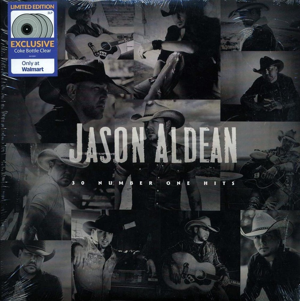 Jason Aldean 30 Number One Hits (3X COKE BOTTLE CLEAR VINYL)