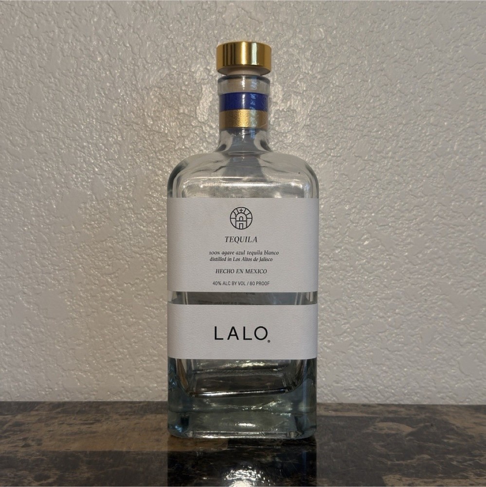 LALO Tequila Blanco Collectible Liquor Empty Bottle 1L